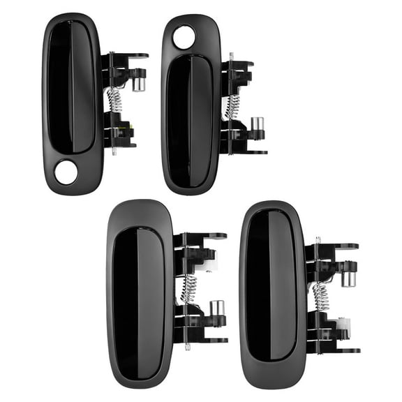 SPEEDWOW Outside Inside Door Handle, Chrome Front Rear Door Handle Left Right Driver Passenger Side Handle Fit for 1998-2002 Toyota Corolla , 4Pcs