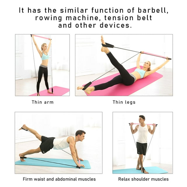 Pilates Stick,Yoga Pulling Rope Fitness Pilates Bar Fitness Equipment True Excellence