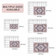 thumbnail image 6 of Orange Blue Boho Outdoor Rug 4x6 Ft, Non Slip Washable Area Rug, Ethnic Geometric Southwest Patio Rugs Carpet Runner, Large Floor Mat for Indoor/Outdoor Deck Porch Camping, 6 of 8
