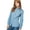 Cool Blue, variant on Womens Washed Long-Sleeved Shirt