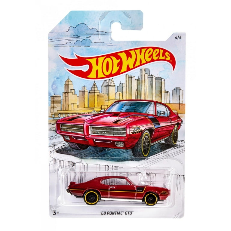 Hot Wheels 69 Pontiac GTO Detroit Muscle 1:64 Scale