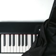 thumbnail image 4 of Cubierta del teclado de piano Wosthever Oxford negra 88 teclas, 4 of 6