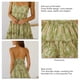 thumbnail image 3 of Vestido Floral Bohemio ANGGREK Tirantes finos Sin mangas Con Volantes, 3 of 6