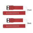thumbnail image 4 of Uxcell Silicone Watch Band Quick Release Soft Rubber Watch Strap Dark Red/Black 24mm, 4 of 7