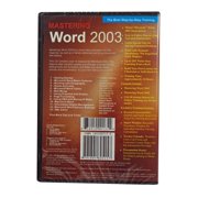 Mastering Word 2003 Training Software (cheap easy way to learn the basics before you upgrade)
