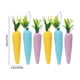 thumbnail image 3 of Decoración colgante de espuma de zanahoria de Pascua Multicolor • Pack de 6 • 14cm • Colgante de rábano de primavera • Acento ligero hecho a mano | Decoración festiva para la fiesta de conejos, 3 of 6