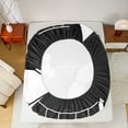 thumbnail image 5 of Manfei Soccer Ball Game 4 Pieces Queen Sheet Sets for Children Teens Boys,Sport Theme Ultra Soft Flat Sheet,Black White Queen Fitted Sheet,Ultra Soft Home Decor, 5 of 7
