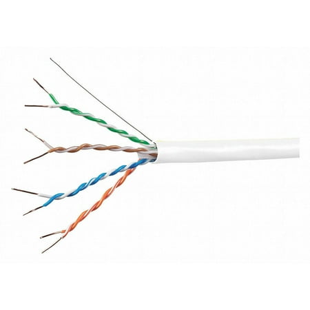 UPC: 0889028050910 | Monoprice Data Cable Cat 6A 23 AWG 1000ft White 18601