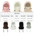 thumbnail image 3 of Xdegoge Kids Balaclava 3 in 1 Beanie Hat with Scarf and Mask for Boys Girls Sherpa Fleece Adjustable Drawstring Warm Snow Winter Hats Plush Face Cover Ski Caps, 3 of 6