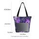 thumbnail image 3 of Disketp Purple Pattern White Tiger Bolsa de Hombro Casual para Mujer, Bolso Cruzado para Compras, Viajes y Uso Diario, 3 of 6