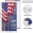 thumbnail image 2 of 4th July Independence Day Hand Towels, USA Flag Memorial Day Kitchen Towel Ultra Soft and Absorbent,Decorative Fingertip Face Towel for Bathroom Hotel, 2 PCS, 28.3"x 14.4", 2 of 5