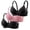 Blue, variant on Wireless Bras for Women 3 Pack Comfortable Lightweight Breathable V Neck Side Support Push Up Bralettes Everyday Bra