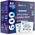 thumbnail image 1 of Toallitas limpiadoras de lentes Maxi Clean 600 prehumedecidas para gafas, 1 of 7