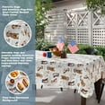 thumbnail image 2 of Newbridge Patriotic Dogs and American Flag 60 x 84 inch Rectangle Vinyl Flannel Backed Tablecloth, 2 of 7