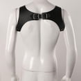 thumbnail image 5 of shenz Fashion Body Chest Harness Adjustable Mens Faux Leather Vest Straps Braces Sexy Men Women Body Suspenders,brown, 5 of 9