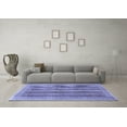 thumbnail image 3 of Ahgly Company Machine Washable Indoor Square Persian Blue Traditional Area Rugs, 7' Square, 3 of 4