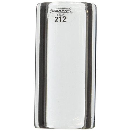 - Dunlop 212 Tempered Glass Slide, Heavy Wall Thickness, Small Short, Short/small dimensions:17mm inside diameter, 35mm outside diameter, 51mm length. By Jim Dunlop