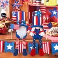 thumbnail image 4 of Ayieyill 2Pcs 4th of July Gnomes Patriotic Gnomes Decorations, American Independence Day Decor, Fourth of July Decoration 4th of July Decor, 4 of 9