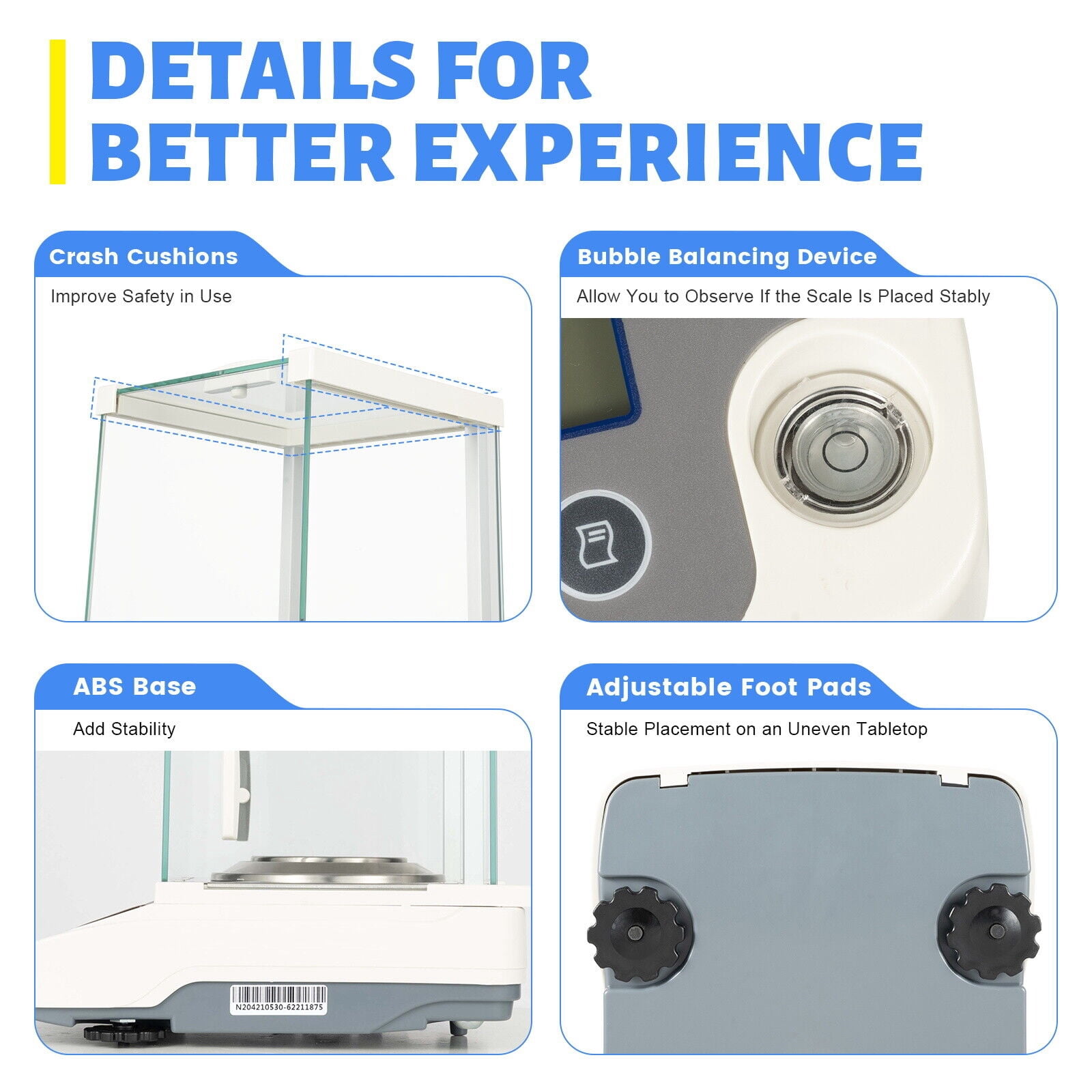 Electronic Analytical Balance 0.1 mg 120x0.0001 g Lab Digital Precision Scale 110V Analytical Balance 120 x 0.0001g 0.1mg Electronic Precision Scale W/Adapter