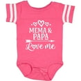 thumbnail image 3 of Inktastic Mema and Papa Love Me Boys or Girls Baby Bodysuit, 3 of 5