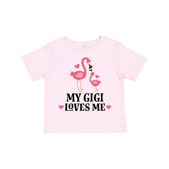 Inktastic My Gigi Loves Me Flamingo Girls Toddler T-Shirt