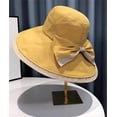 thumbnail image 4 of CoCopeaunt Women Wide Brim Sun Hat UV Protection Bucket Hats Chic Bow Summer Hat Foldable Beach Cap for Outdoor Travel Fishing, 4 of 4