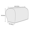 thumbnail image 3 of Elegant Sofa Armrest Cover Chair Armrest Covers For Living Room Furniture Protection Polyester Couch Arm Protectors, Burgundy, 3 of 5