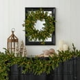thumbnail image 2 of Dandan Pine 24 Wreath with Warm LED Lights, 2 of 4
