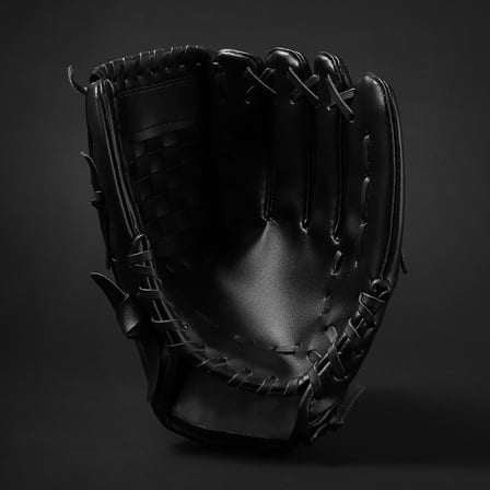 Raindrops 1Pc Black Sports Infielder Glove Thicken Infield Pitcher Baseball Glove with Comfortable Fit