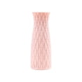thumbnail image 2 of Ceramic Look Plastic Vase - Unbreakable Vase for Flowers (Woven Dusty Pink) Pink Vases Home Decor Party Centerpiece, 2 of 6