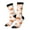 3 Black, variant on Mushrooms Crew Socks for Men & Women, Breathable Casual Athletic Ankle Socks