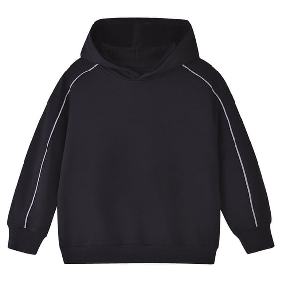 Mercatoo Toddler Boys Solid Color Hooded Winter Cotton Warm Long Sleeve Pullover Sweatshirts Kids Girls Spring Hooded