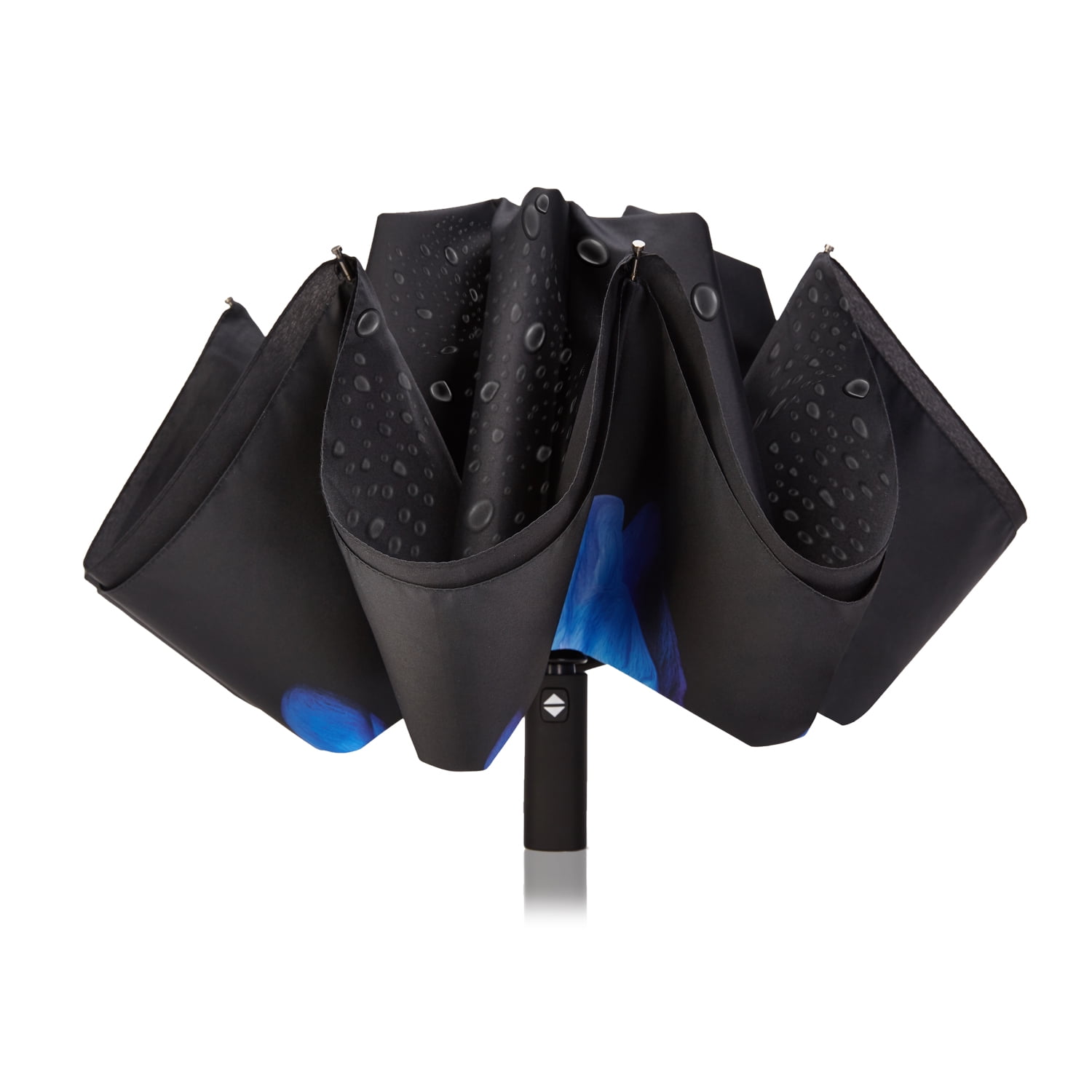 Inverted Umbrella Double Layer Automatic Folding Reserve Umbrella Windproof UV Protection for Rain Car Travel Outdoor Men Women, Purple Follower