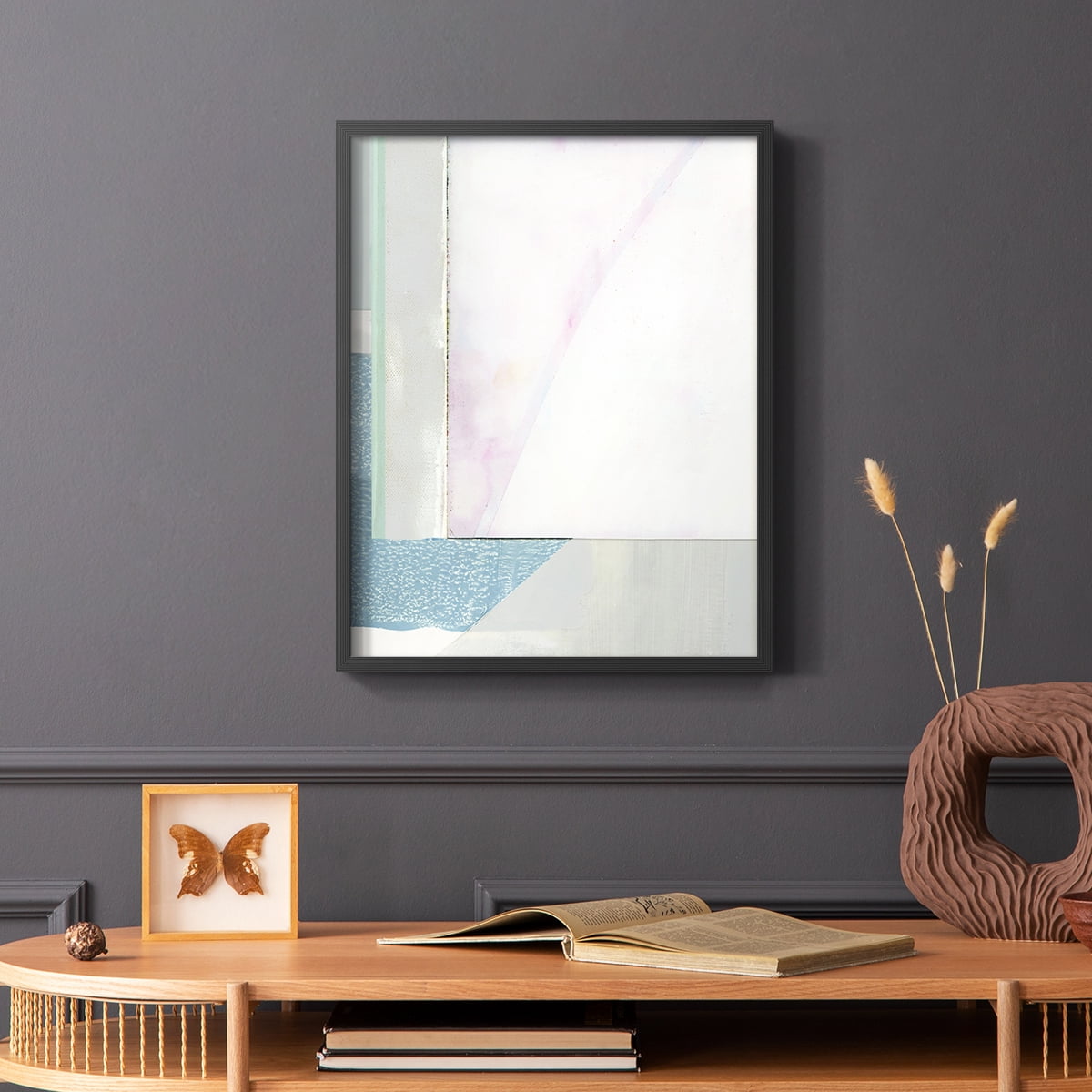 Couturier III Framed Print in Black Solid Wood Framed Print No Nail Hanging