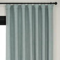 thumbnail image 4 of HPD Half Price Drapes Sea Thistle Extra Wide Faux Linen Room Darkening Curtains for Bedroom & Living Room Curtains (1 Panel), Door & Window Curtains 120 inches long, Rod Pocket Curtains, 100W X 120L, 4 of 11