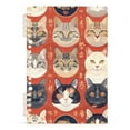 thumbnail image 2 of Cats Chinese Ring Binder Notebook Journey Note Diary College Ruled Spiral Notebook Study Loose Leaf Paper A5 60 Pages, 2 of 8