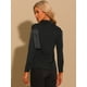thumbnail image 4 of Blusa con Flecos para Mujer de Manga Larga Con Botones para Fiestas Disco Negro M, 4 of 6