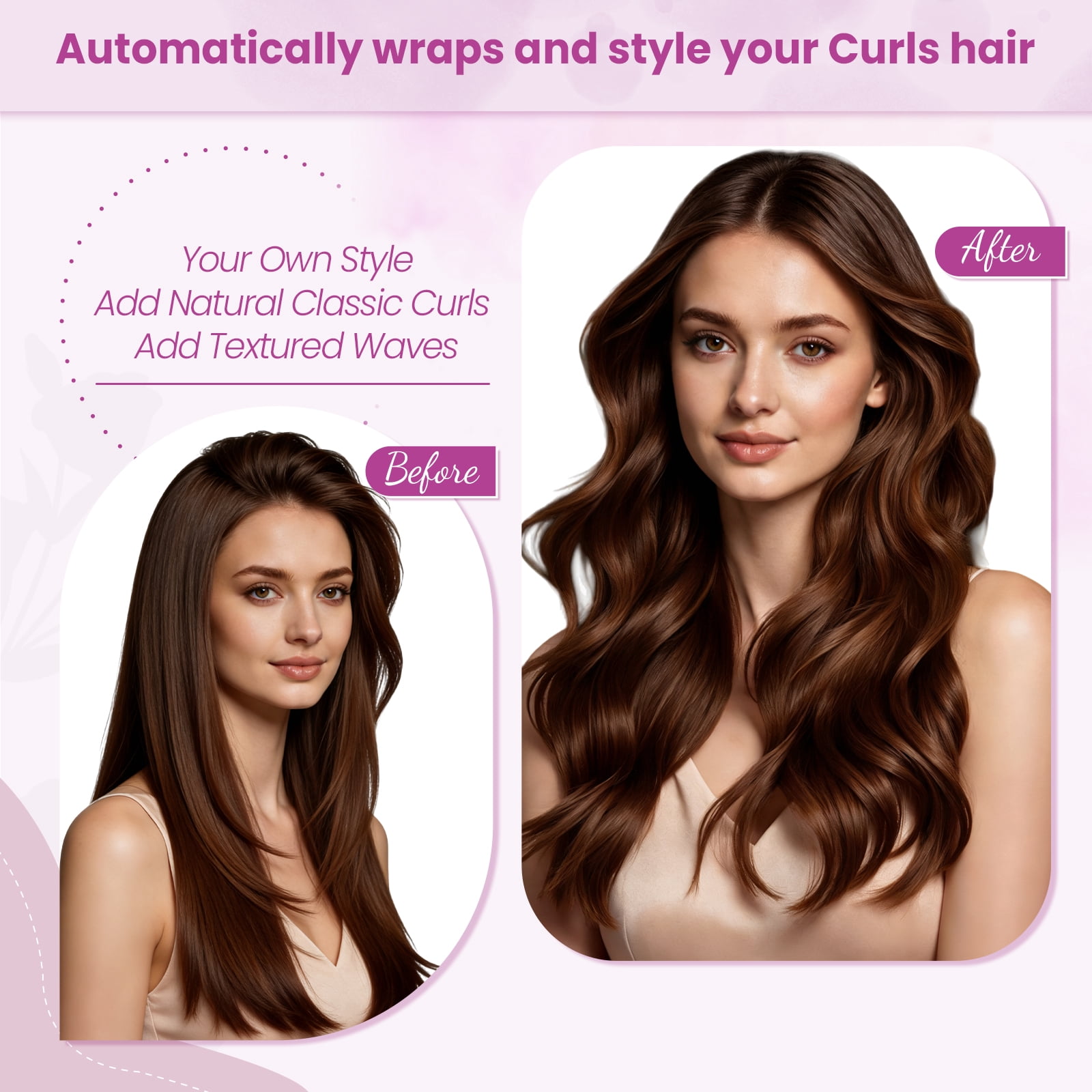 AFDD 40MM/1.6 Inch Long Hair Curling Barrels compatible with Dyson Airwrap Styler Self-Curling Accessories