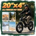 thumbnail image 6 of 20" Fat Tire Electric Bike for Adults, 750W Motor, 20MPH Max Speed, 48V 15.6Ah Removable Battery, 7-Speed Gear & Full Suspension Ebike with Cruise Control, UL2849 Certified, 6 of 7
