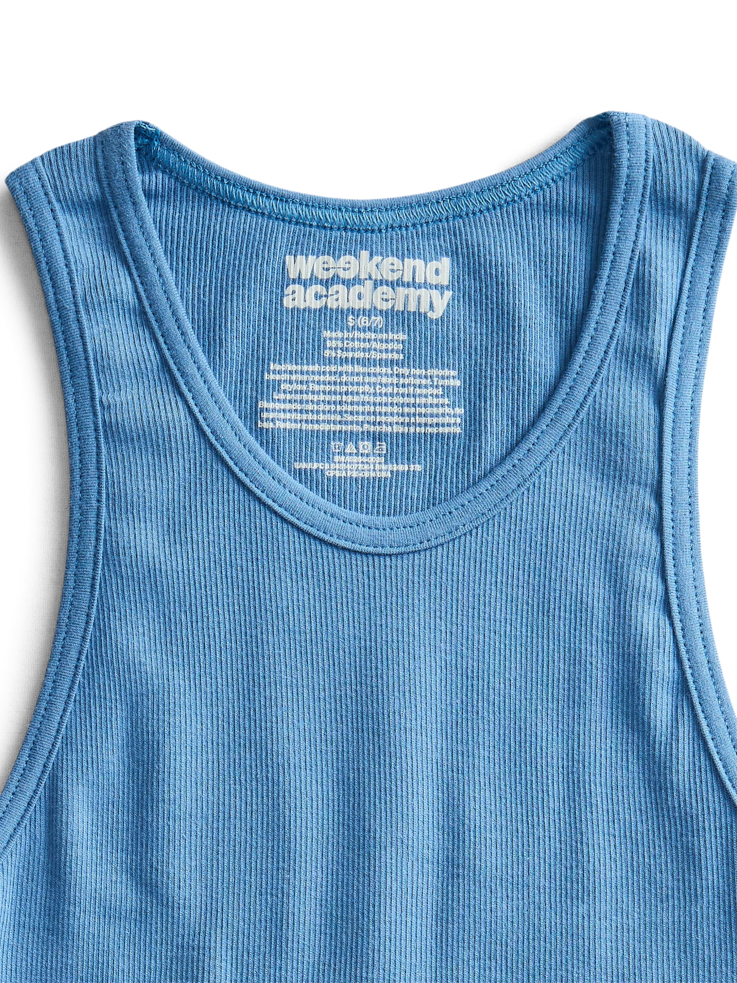 Weekend Academy Boys Ribbed Cotton Blend Stretch Tank Top, 4-Pack, XS-XL
