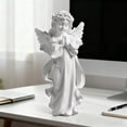 thumbnail image 1 of Escultura de niña, adornos para el hogar, sala de estar, dormitorio, estudio, artesanía de resina., 1 of 7