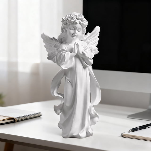 Escultura de niña, adornos para el hogar, sala de estar, dormitorio, estudio, artesanía de resina.