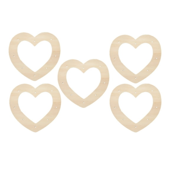 5pcs Heart Wreaths Frames DIY Romantic Wreaths Floral Wreath Making Rings