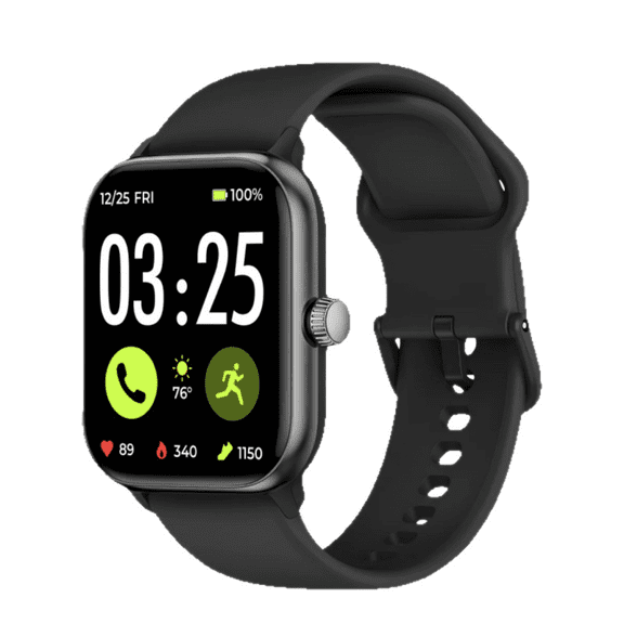 Vibeat Smart Watch for Men, 1.85" AMOLED Screen with Bluetooth Call & Voice Control, 110  Sport Modes, IP68 Waterproof Fitness Tracker for Android iOS, Black