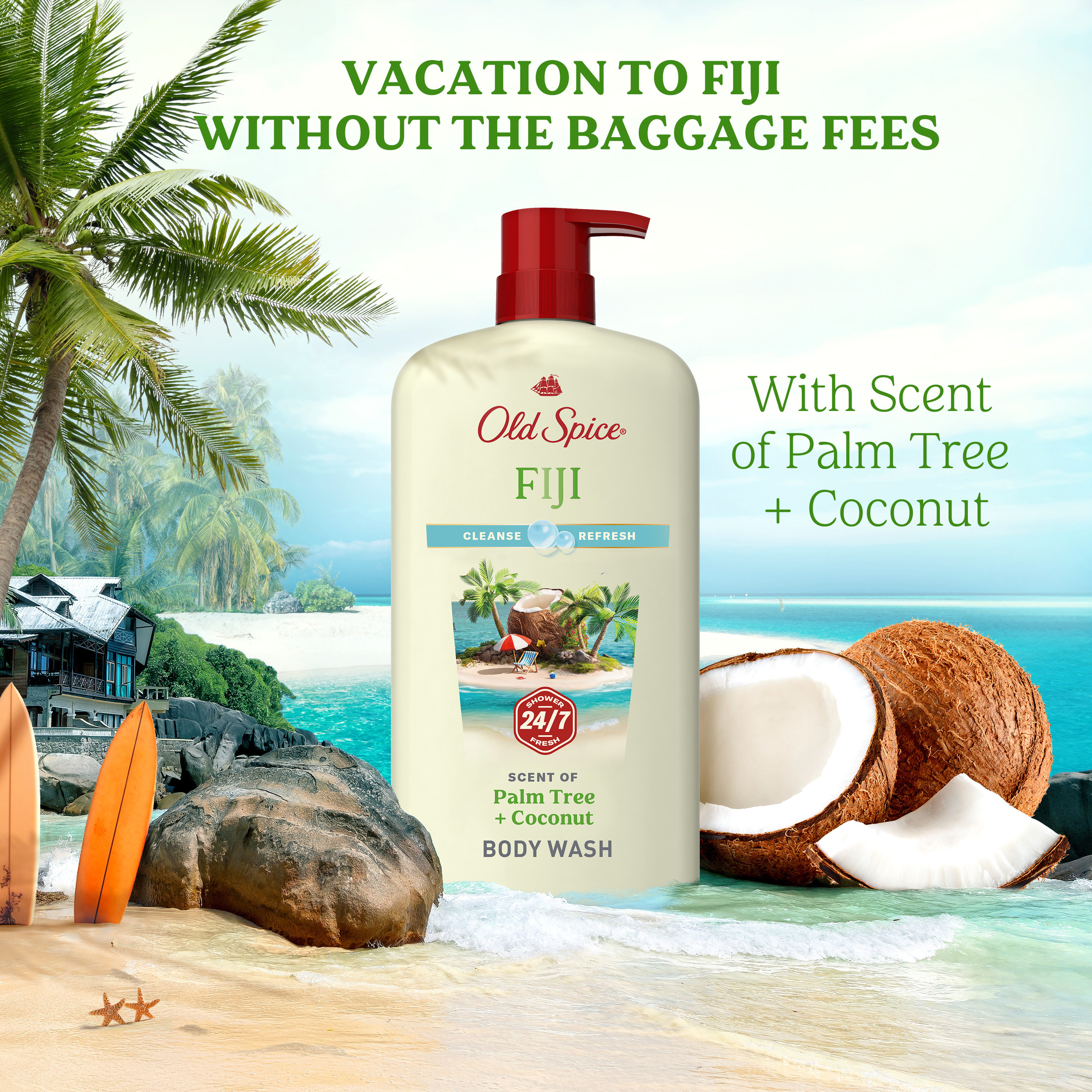 Old Spice Fiji Body Wash for Men, 30 fl oz photo 4