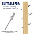 thumbnail image 3 of 40Pack 30 Degree Stainless Steel Angle Beveled Washer,1/4 Inch/6.6mm 30 Degree Washer for Cable Railing Kit, 3 of 5
