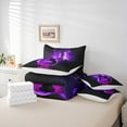 thumbnail image 6 of Homewish Music Guitar 7-Piece Twin Bedding Sets,Musical Instrument Bedding Comforter Set,Black Purple Sheet Sets For Girl Boy,Super Cozy Room Decor, 6 of 8
