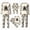 H122-Beige, variant on TOWED22 Family Pajamas Matching Sets Halloween Print Sleepwear for Adults and Kids Holiday PJS Set,L