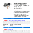 thumbnail image 2 of Upgraded Aluminum Thermostat Housing Cover with Thermostat - Compatible with 1996 - 1999 BMW 328i (1999 E36 Chassis) 1997 1998, 2 of 2