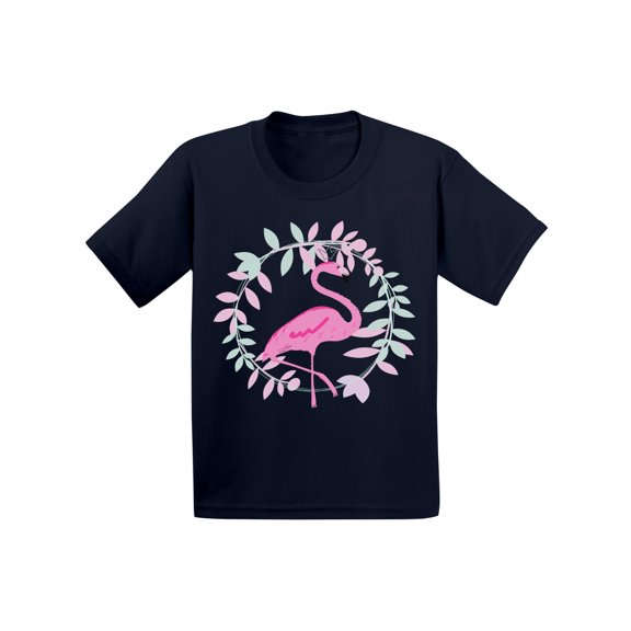 Awkward Styles Flamingo Crown Infant Shirt Cute Summer Shirt for Kids Pink Flamingo T Shirt for Boys Pink Flamingo Shirts for Girls Cute Flamingo T-Shirt for Children Summer Gifts for Little One
